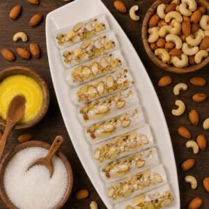 Dry Fruit Sugar Putharekulu