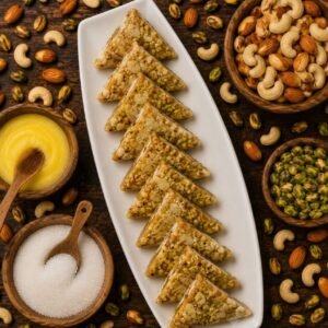 Triangle Dry Fruit Jaggery (Bellam) Putharekulu
